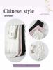 2026 Spring/Summer Chinese Style Satin Wide-Leg Frog Button Pants - Women's Slimming Straight-Leg, Floor-Length Business Trousers