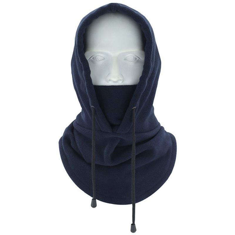 Rüzgar geçirmez Yumuşak Rahat Kış Sıcak İpli Şapka Açık Spor Binme Bisiklet Kayak Kap Maskesi Eşarp Şal Balaclava Bandana Başlık Boyun Isıtıcı