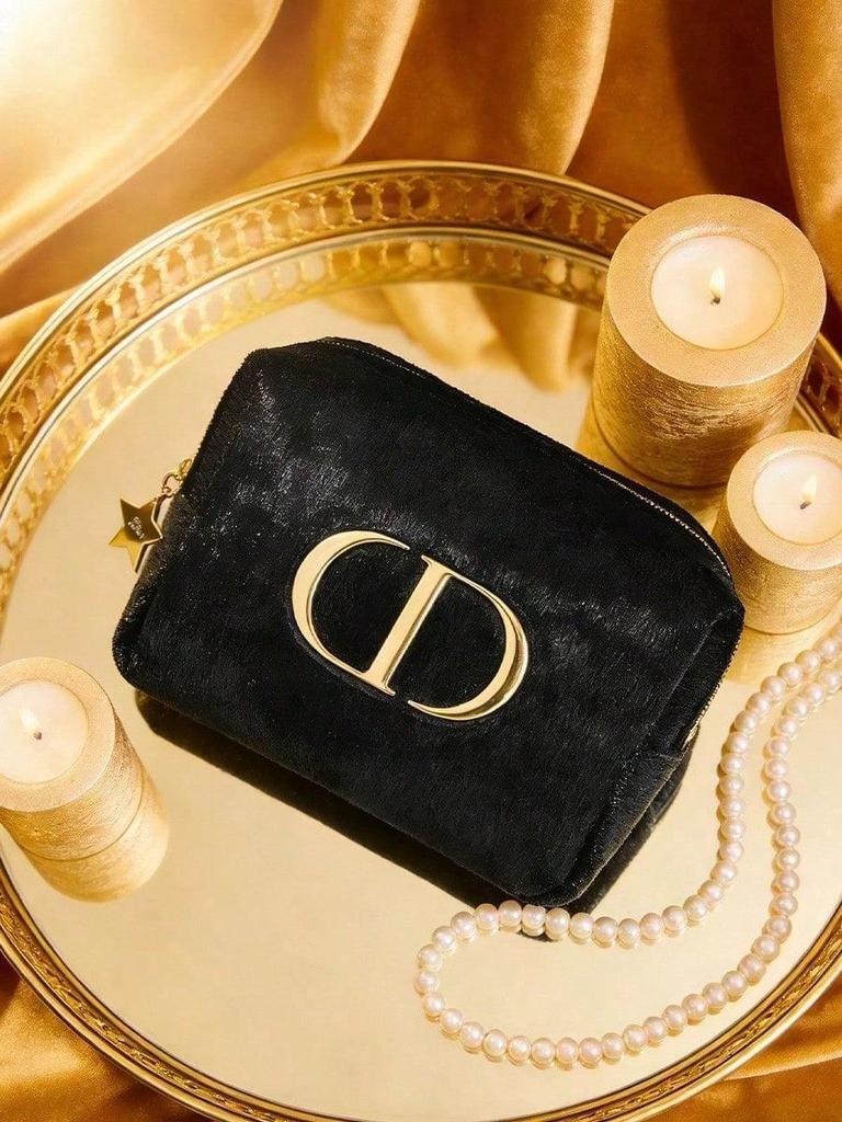 Dior תיק איפור שחור גדול