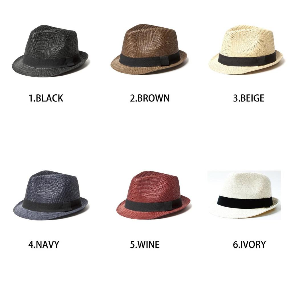 Basic Enchi Gewebtes Papiergeflecht Stroh Einheitsgröße Passend Beige Hut, Frühling/Sommer, Damen/Herren, Alle,