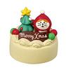 Decore Corporation Concombre Retro Christmas X Cake, Approx. 40 H38mm, ZXS-86474X