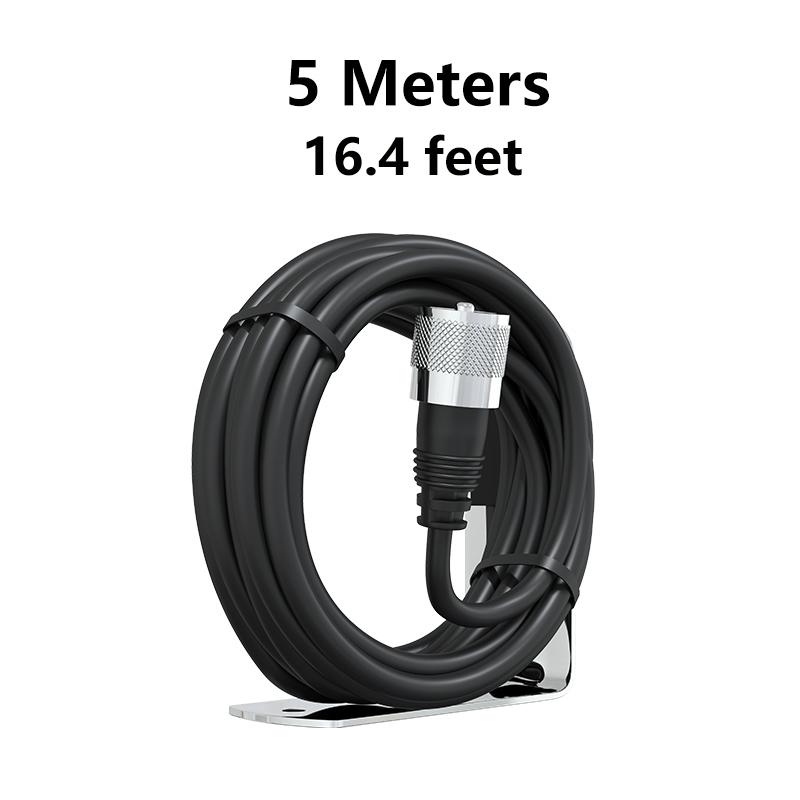 NMO800 Antenna 144/430MHz NMO Connector High Gain Long Range 5M Coaxial Extend Cable for Car Radio TH-9800 BJ-318 BJ-218 Aerials