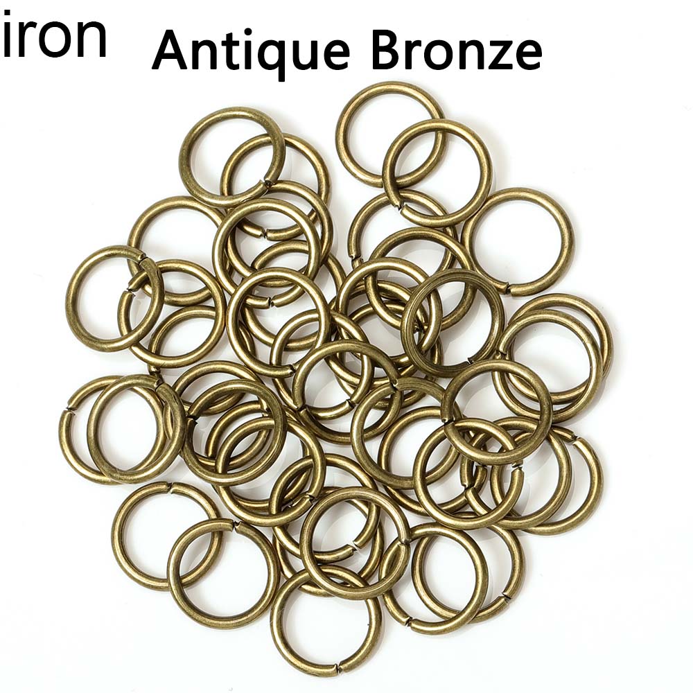 200pcs/lot 3-12mm Iron Jump Rings Split Rings Connectors Stainless steel DIY Jewelry Finding Making Accessories Wholesale Supply