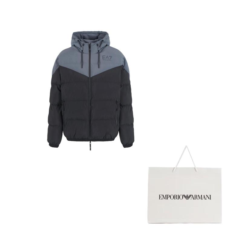 EMPORIO ARMANI EA7 Puffer Jacket Men's Black 6DPB30P-NDOZ-1200