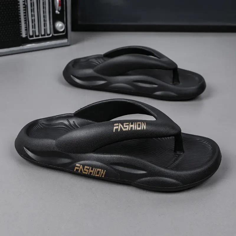Fashion Shiatsu Male Slipper Flip Flops Platform Slides Beach Pvc 2025 Style Low Price Casual Eva Designer Luxury Adult Trend Men's Shoe