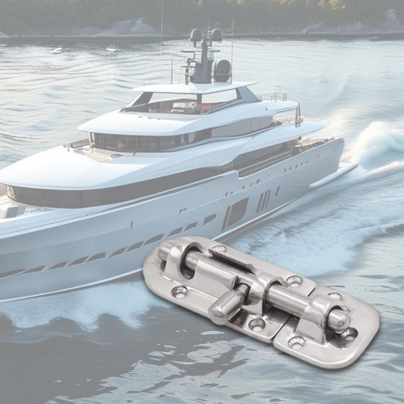 Universal Marine Door Fastener Bolt Latches Steel Construction Hatches Locking Easy Installation for Vessel Applications
