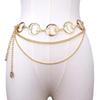 Trendy Metal Smiley Face Sunflower Pendant Waist Chain