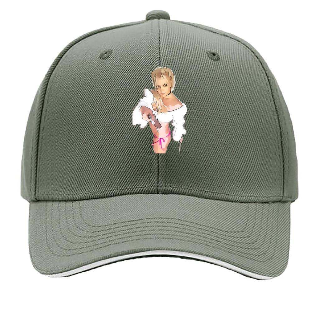 Pinup Retro Fashion Themed Design Sandwich Baseball Cap