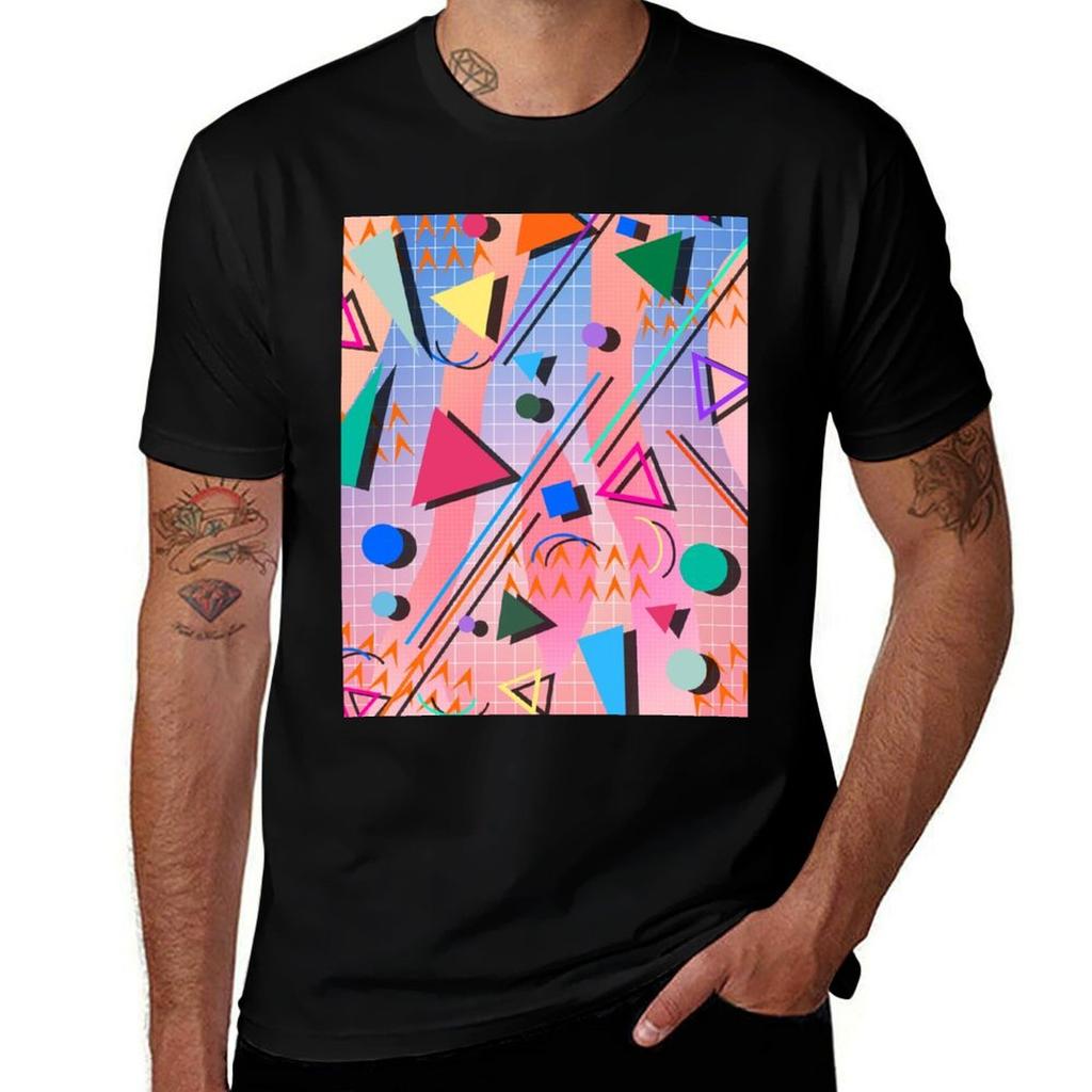 80s Pop Retro Pattern 2 Tshirt Casual Loose Fit Summer Tee Shirt