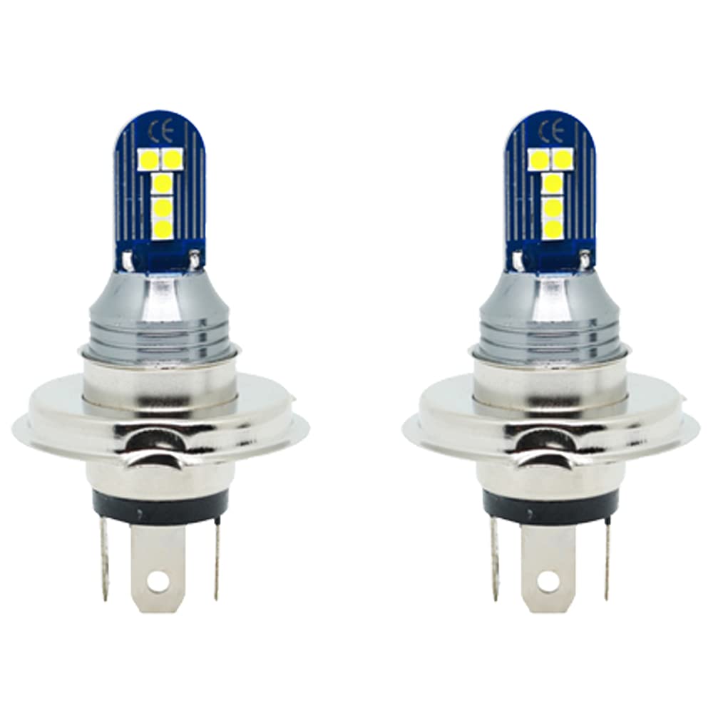 

Wellvie Classy H4 LED Bulbs, Lemon Yellow, 12V/24V, Fog Lamps, Headlights, 3030SMD, 10W, Plus Control (Set of 2)