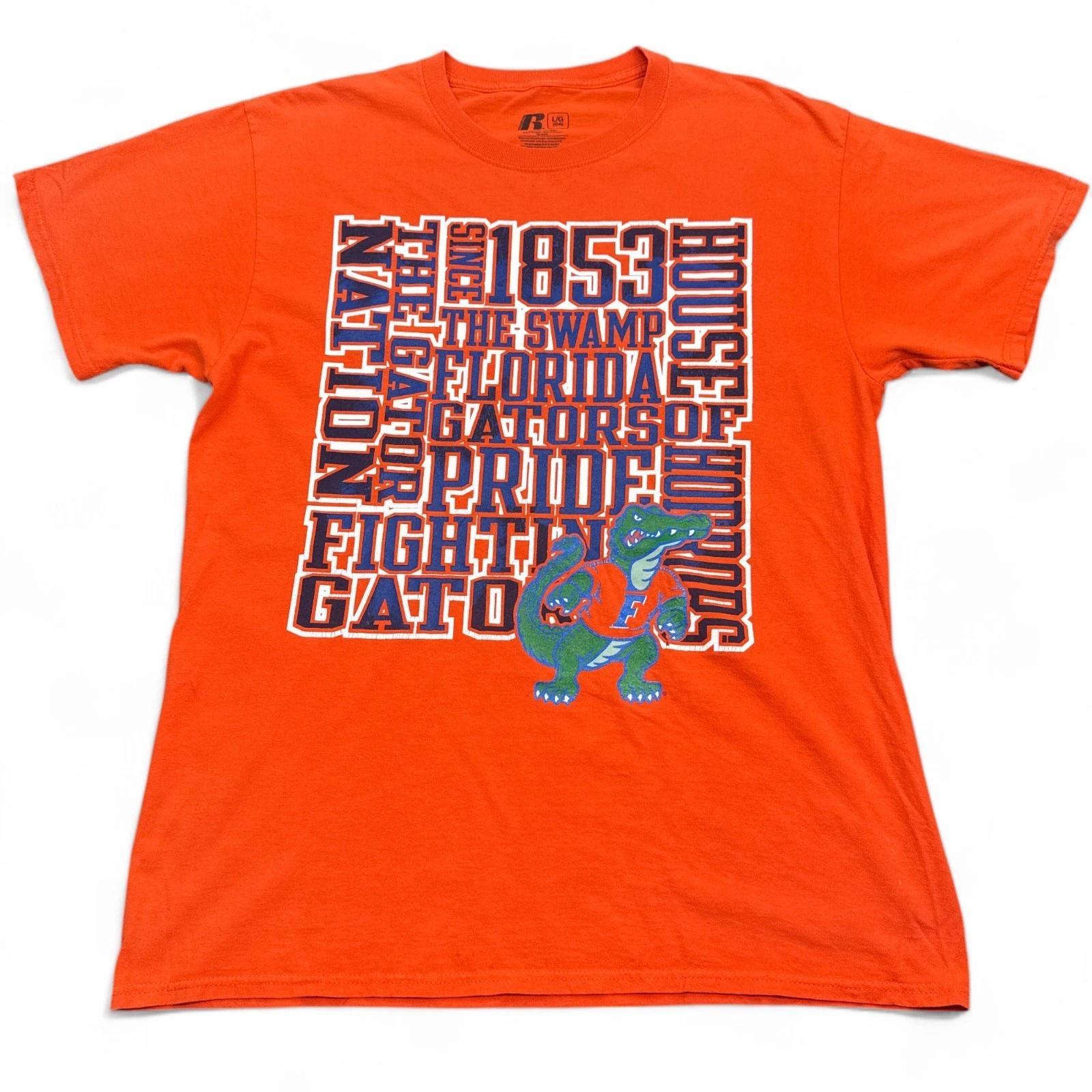 Russell Athletic Florida Gators UF T Shirt Adult Size Large Orange Vintage Style XL