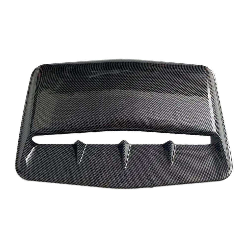 3pcs Universal Carbon Fiber Car Decorative Cell Air Flow Intake Hood Scoop Bonnet Vent Cover Stickers Decoration