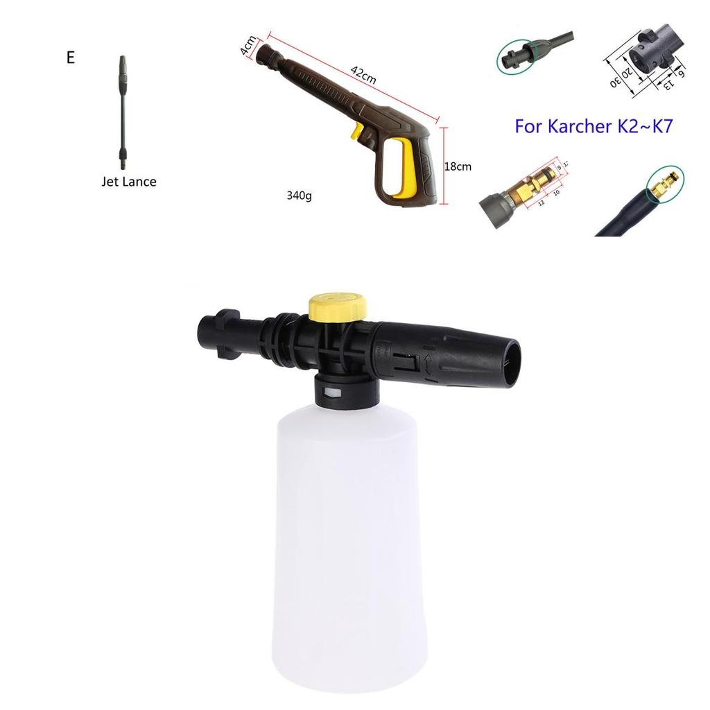 K-series High-pressure Water Gun Kit For Car Washing Durable Copper And Stainless Steel Construction