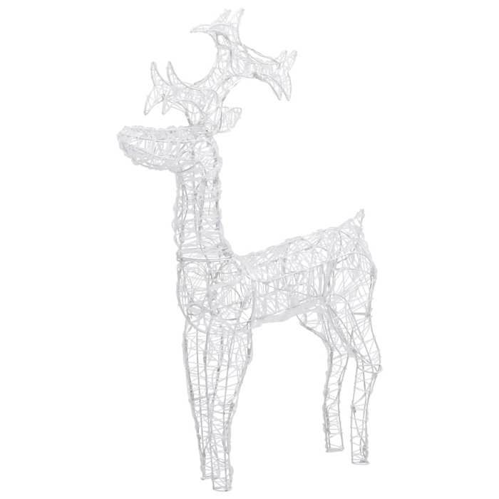 VidaXL Renne de Décoration de Noël 90 LED Ornement de Noël Renne Lumineux Renne Eclairé Jardin Terrasse Extérieur Maison 289961