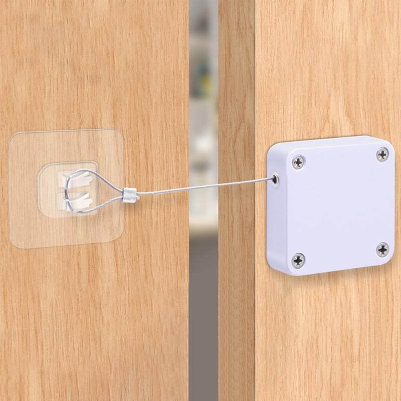 Automatic Screen Door Closers Sliding Screen Auto Door Closers with Steel Drawstring Household Door Closers Enduring