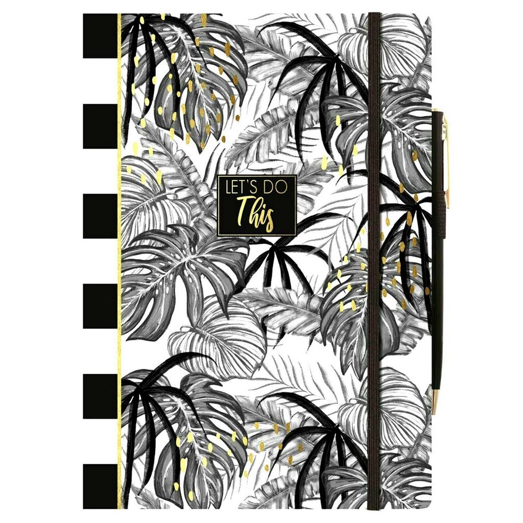 The Design Group Tropical Palm A5 Notebook & Pen