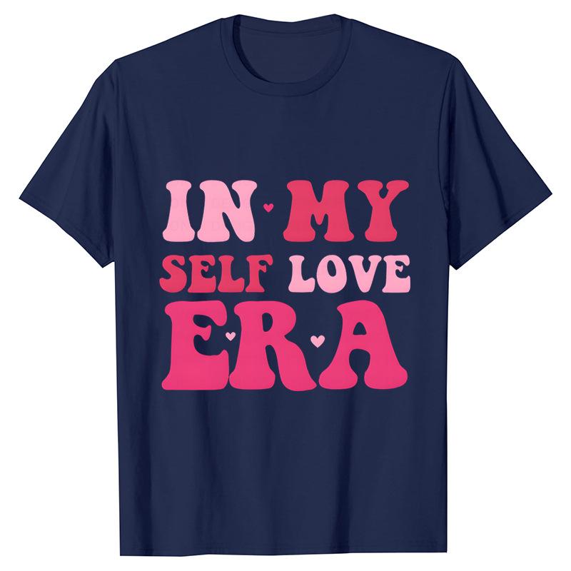 Funny Valentine Printed Couple's Versatile Casual Top Fashion High Street T-Shirts Women’s