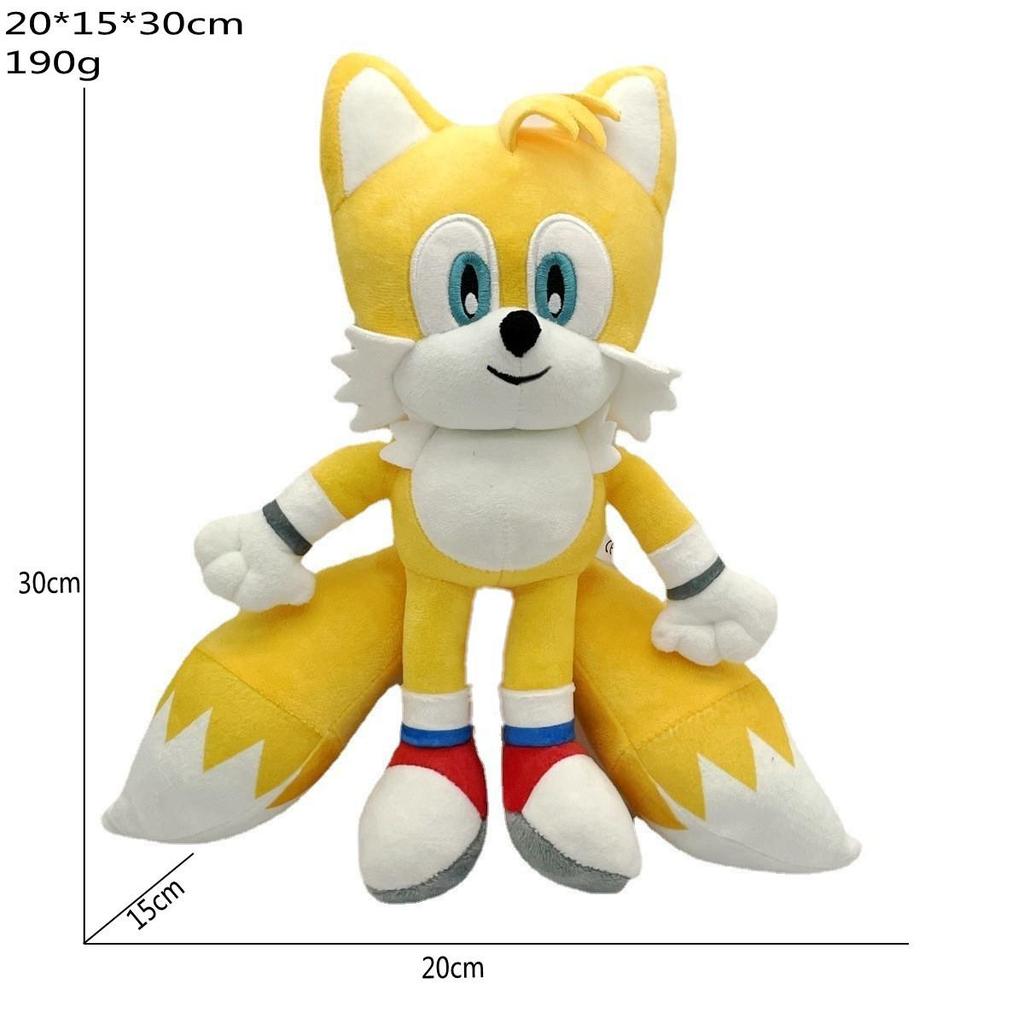 Hedgehog Sonic Plush Toy Backpack - Super Sonic & Tails Doll Set