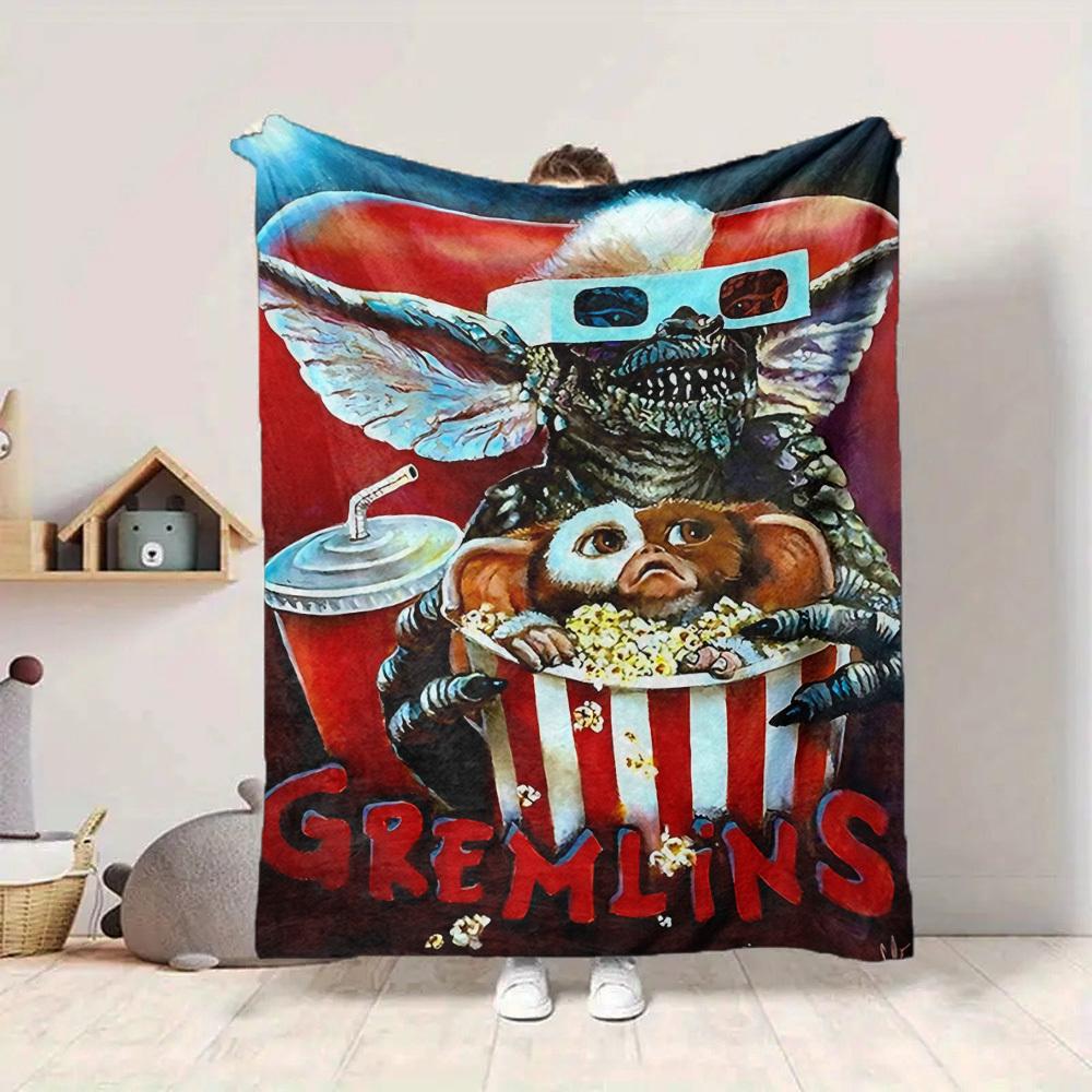1 Stück Gremlins Decke Leichte Flanelldecke für Sofa, Bett, Reisen, Camping, Wohnzimmer, Büro, Couch, Stuhl und Bett