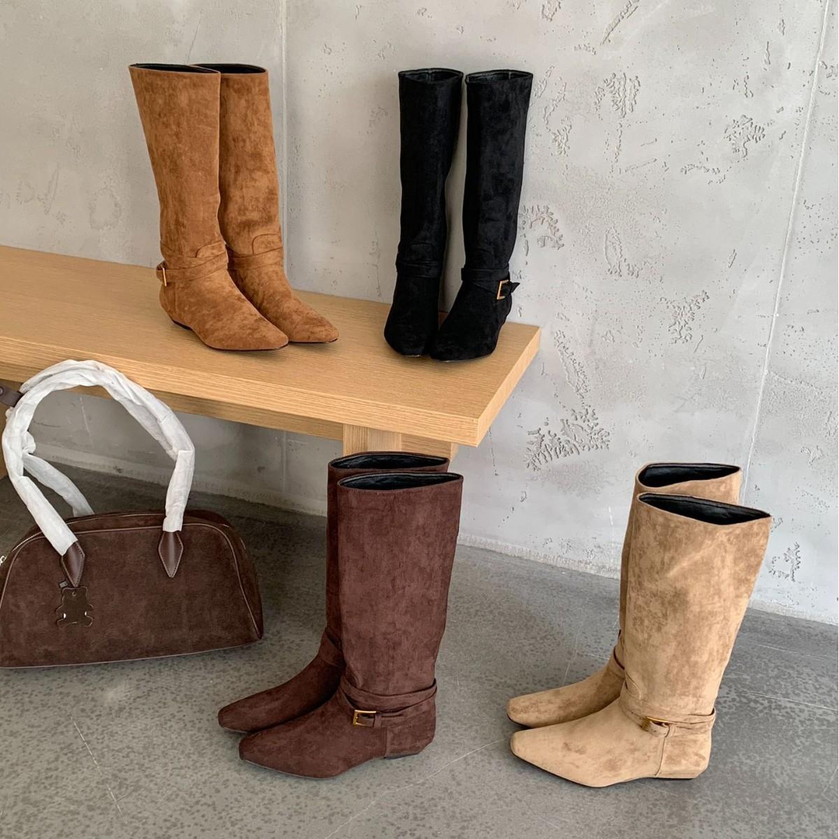 

Retro pant tube short boots women s thick heel 2025 new pleated stacked Martin boots western cowboy knight boots 39 темно-коричневого