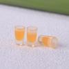 5Pcs Mini Dollhouse Cute Resin Juice Play Food Decorative Toys