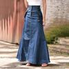 Women's Skirt 2026 Loose Fashionable Over-the-Knee Skirt Casual Long Skirt