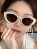 Retro Concave Cat Eye Sunglasses Women Fashion Brand Designer New Sun Glasses Cateye Eyeglasses Shadow For Female