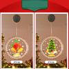 Hanging Window Suction Cup Lamp Snowflake Christmas Window Lights  New Year