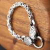 Domineering Men's Snake Head Wrist Bracelet Square Emperor Chain Zodiac Bracelet