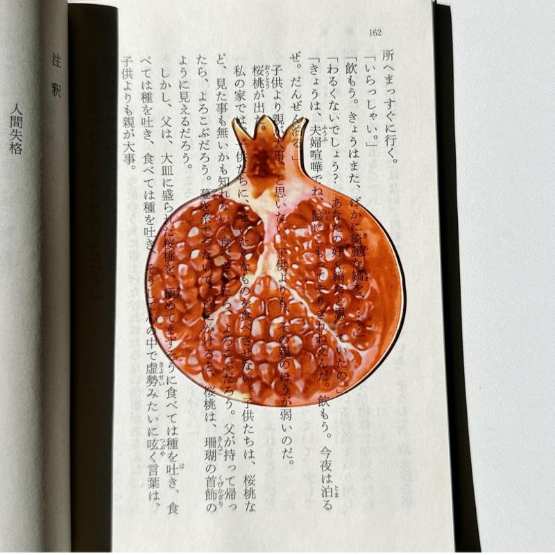 Marque-page en acrylique en forme de fruit Pomme Raisin Simulation Marque-page de lecture transparent Papeterie d'apprentissage Jouet pour enfants Cadeau