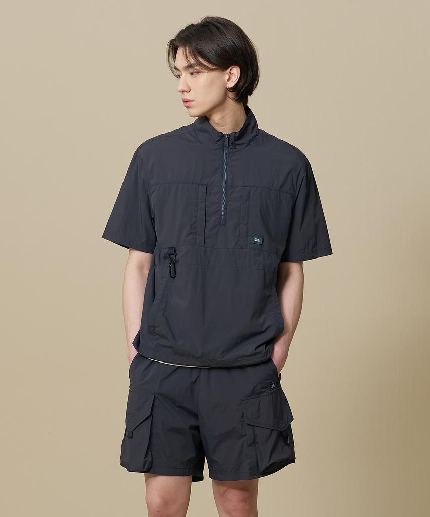 Bbc Earth Utility Pocket Short Sleeve Anorak_Charcoal