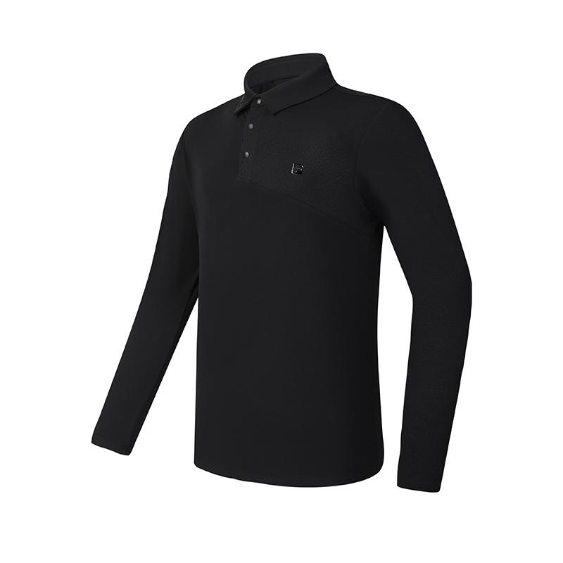 

Новая мужская рубашка поло из серии FILA Golf, цвет «смола» A11M445208F-BK 180/100A/XL