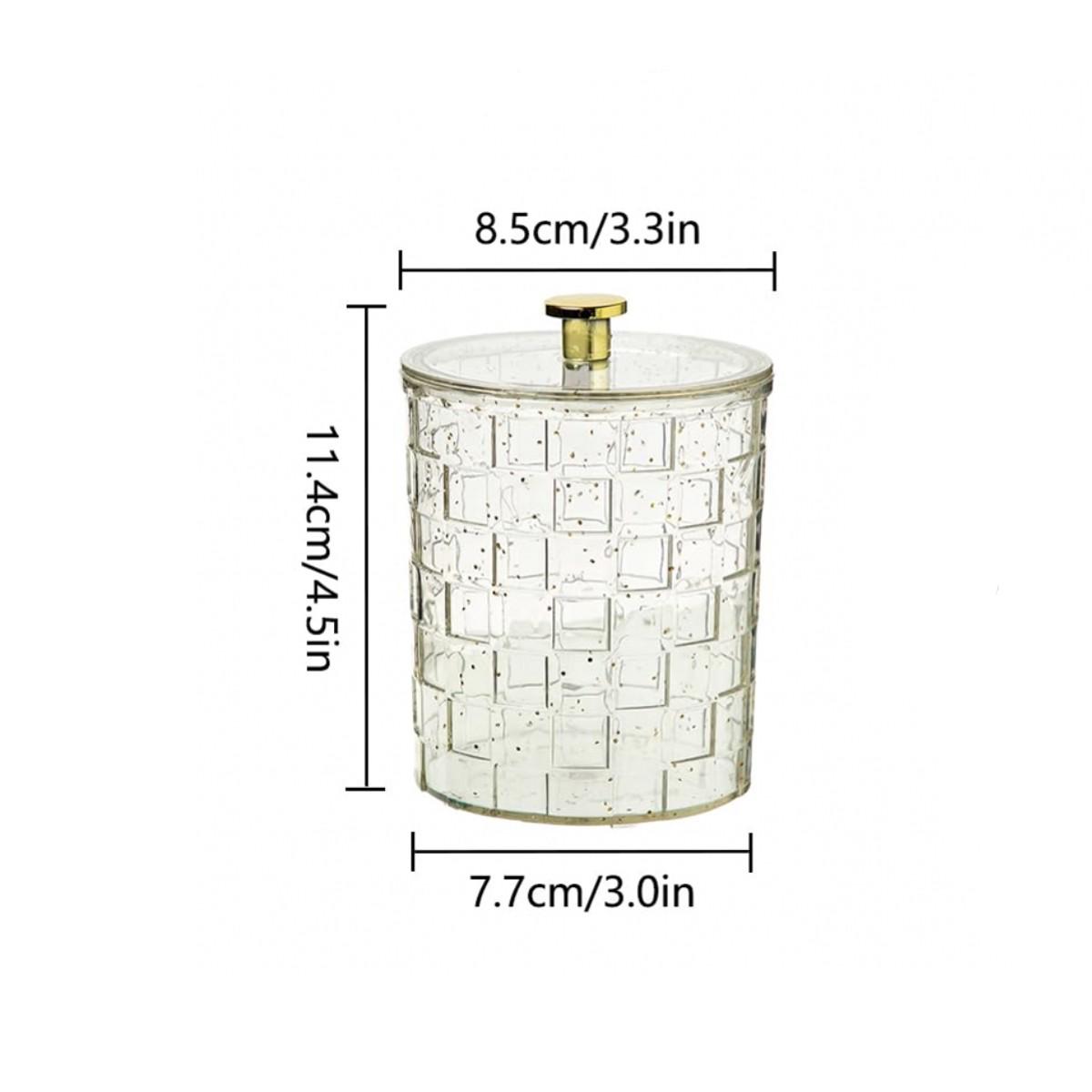 

Акриловый держатель для ватных палочек, Держатель для ватных дисков, Набор баночек для ванной с крышками, Аптекарская банка-диспенсер для ватных шариков, Соли для ванны