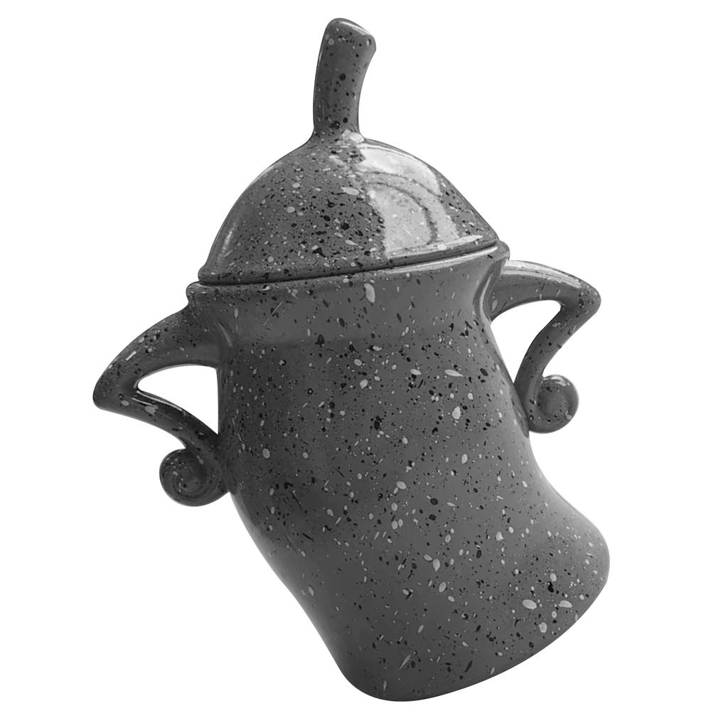 Kanister mit Haltung, sturzfest, langlebig, PVC, Lebensmittelkanister mit Deckel, Desktop-Becher-Ornament