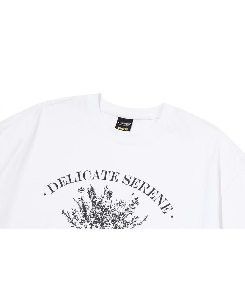 CPGN STUDIO Serenflower Short Sleeve T-Shirt White