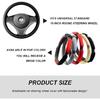 Car Steering Wheel Cover, 15" Anti-Slip Steering Wheel Protector Soft Hand Pad Cushion, Breathable Ice Silk Auto Wheel Wraps Comfy Grip All-Season