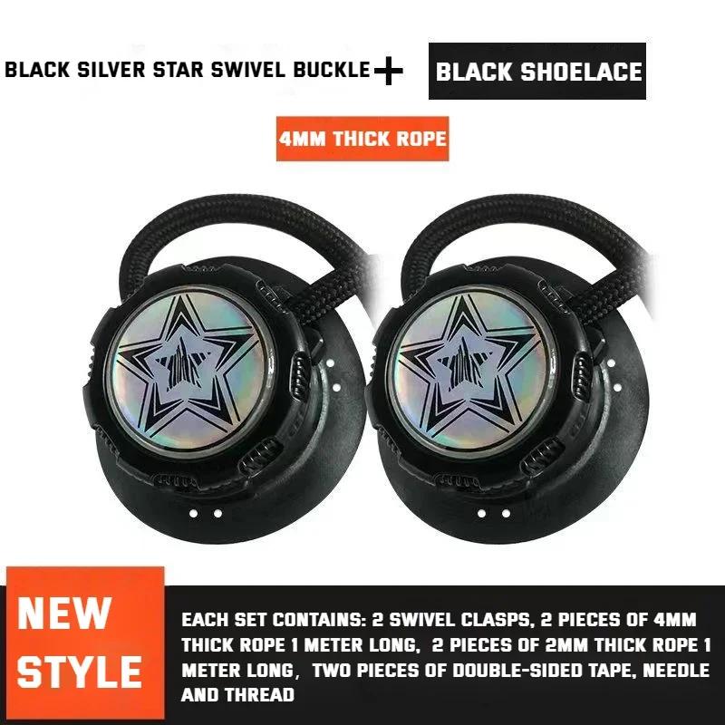 New Automatic Shoelaces Without ties Swivel Buckle Elastic Laces Sneakers Adult Kids unisex 4mm Round Shoelace Shoe Accessories