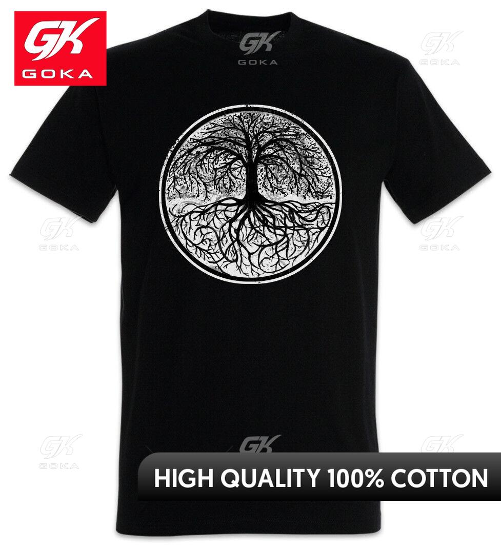 YGGDRASIL TREE LOGO II TSHIRT Arse Celtic Irminsul Of Thor Life Durable Abstract Witty Tees Relaxed RelaxedFit Simple Tee S
