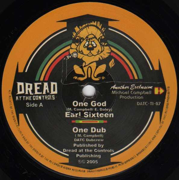 

10inch Record EARL SIXTEEN One God African Tribesmen DATCTI07 Dread At The Co 2005 US Reggae Ska Dub Used