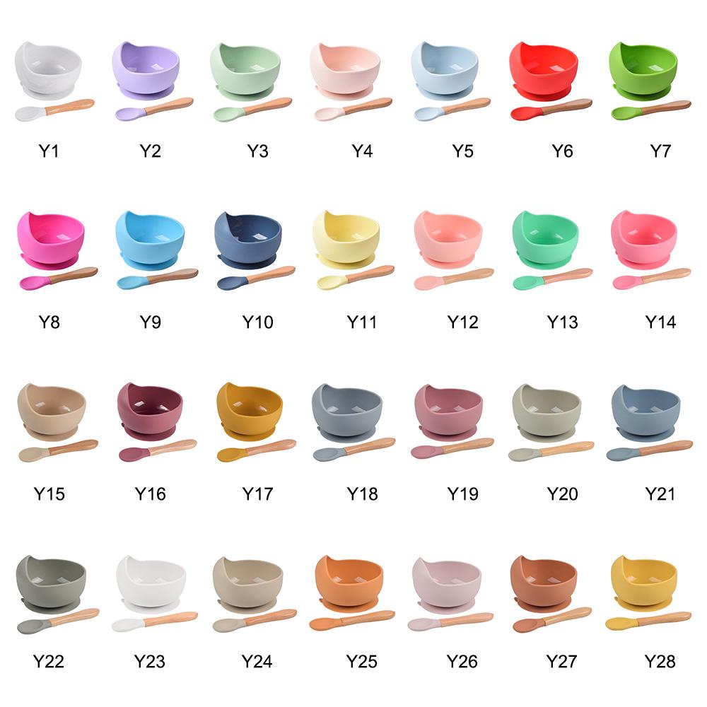 Silicone Suction Baby Bowl & Spoon Set for Feeding and Training