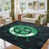 Celtic FC Design Crystal Velvet Rug Soft Decorative Mat for Bedroom Entrance