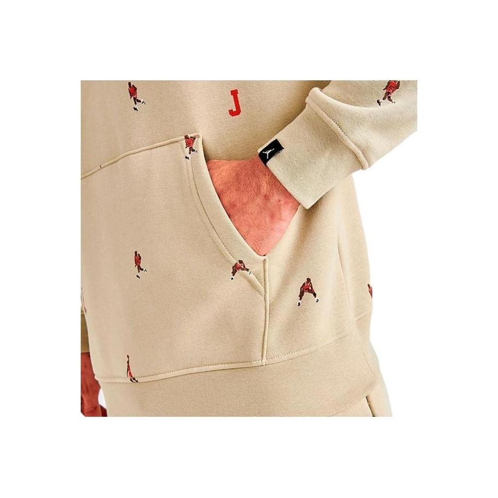 Jordan Hanorac esențial de sărbători Jumpman din lână pulover maro deschis bărbați streetwear DV9392-206