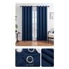 High Density Fabric 100% Blackout Curtains Thermal Insulated Sunproof Drapes with Grommet Top Bedroom Living Room Decor