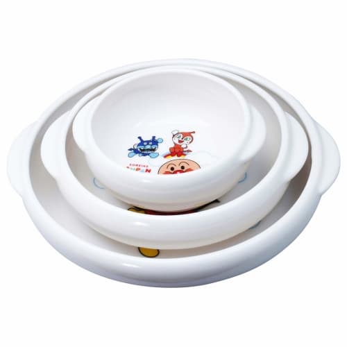 Go! Anpanman" Universal Tableware, Children's Tableware, Easy-Scoop Bowl, Small, Approx. 10.5cm Diameter, Microwave and Dishwasher Safe, Can be Wrapp