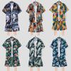 Herren Hawaii-Blumen Kurzarmhemd Set - Sanya Beachwear, Sommer & Reise Stil
