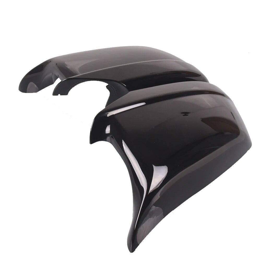 Rearview Mirror Covers for BMW F10 F11 5-Series 520i 523i 525i 528i 530i Caps  Side Rear-View ABS Carbon Fiber Gloss Black