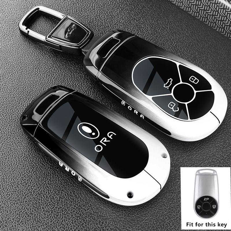 Zinc Alloy Key Fob for GWM HAVAL H6 M6 Great wall ORA R1 R2 Good White Cat IQ GT Lightning Ballet Cat Remote Case Cover Shell