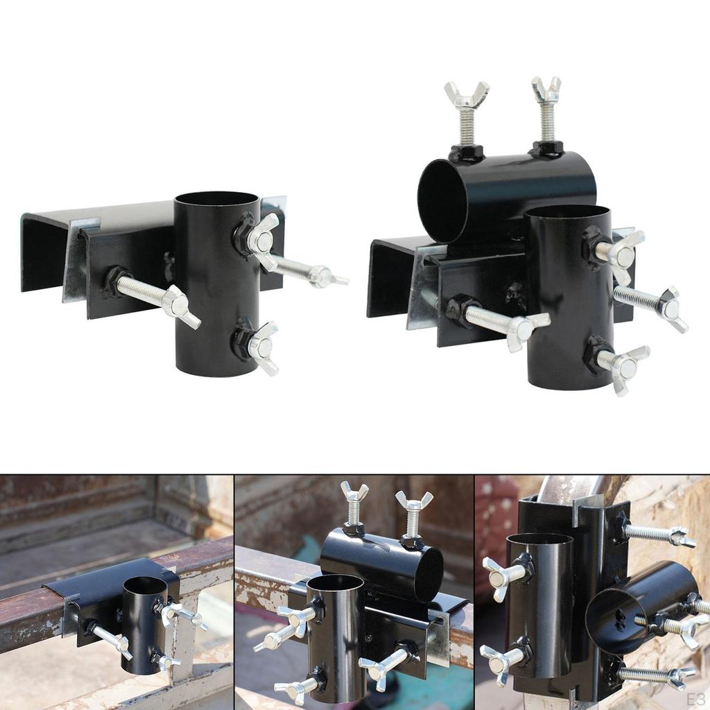 Deck Umbrella Holder Fixed Clip Heavy Duty Anti Slip Parasol Clamp Bracket Railing