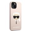 Karl Lagerfeld Silicone Ikonik Karl`s Head Magsafe - Etui Iphone 14 Plus (Różowy)