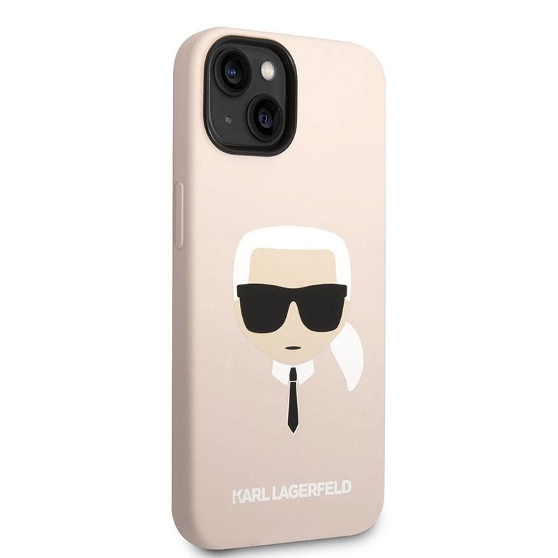 Karl Lagerfeld Silicone Ikonik Karl`s Head Magsafe - Etui Iphone 14 Plus (Różowy)